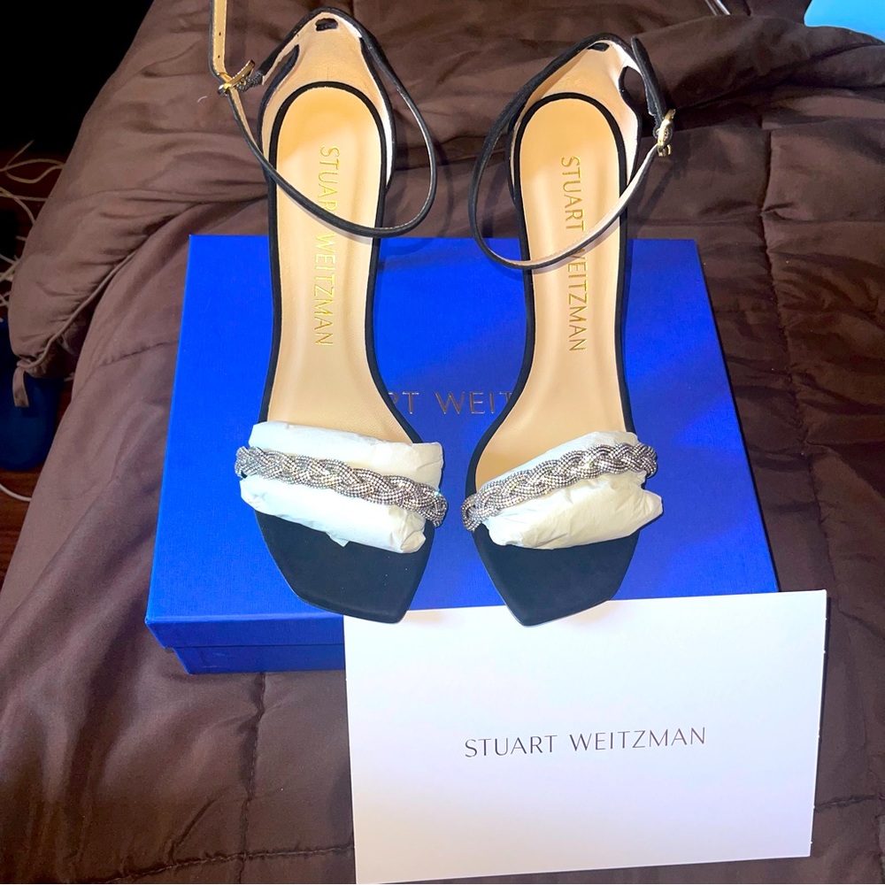 Stuart Weitzman NUDISTCURVE 100 HIGHSHINE SANDAL